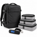 PACKWARD Cabin Travel Kit with travel backpack, compression packing cubes and digital luggage scale